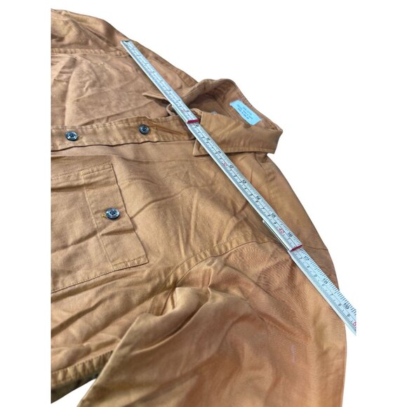 Christian Dior Mens Orange Long Sleeve Button-Down Shirt M - Picture 6 of 9